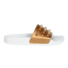 Cargar imagen en el visor de la galería, Franco White Slides - Metallic Jelly