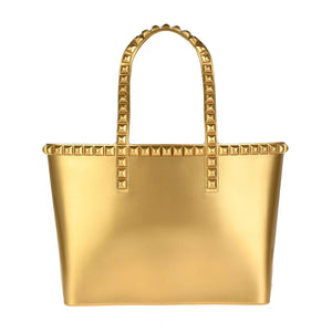 Seba Mid Tote Jumbo Studs - Metallic Jelly