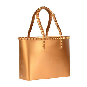 Seba Mid Tote Jumbo Studs - Metallic Jelly