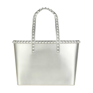 Seba Mid Tote Jumbo Studs - Metallic Jelly