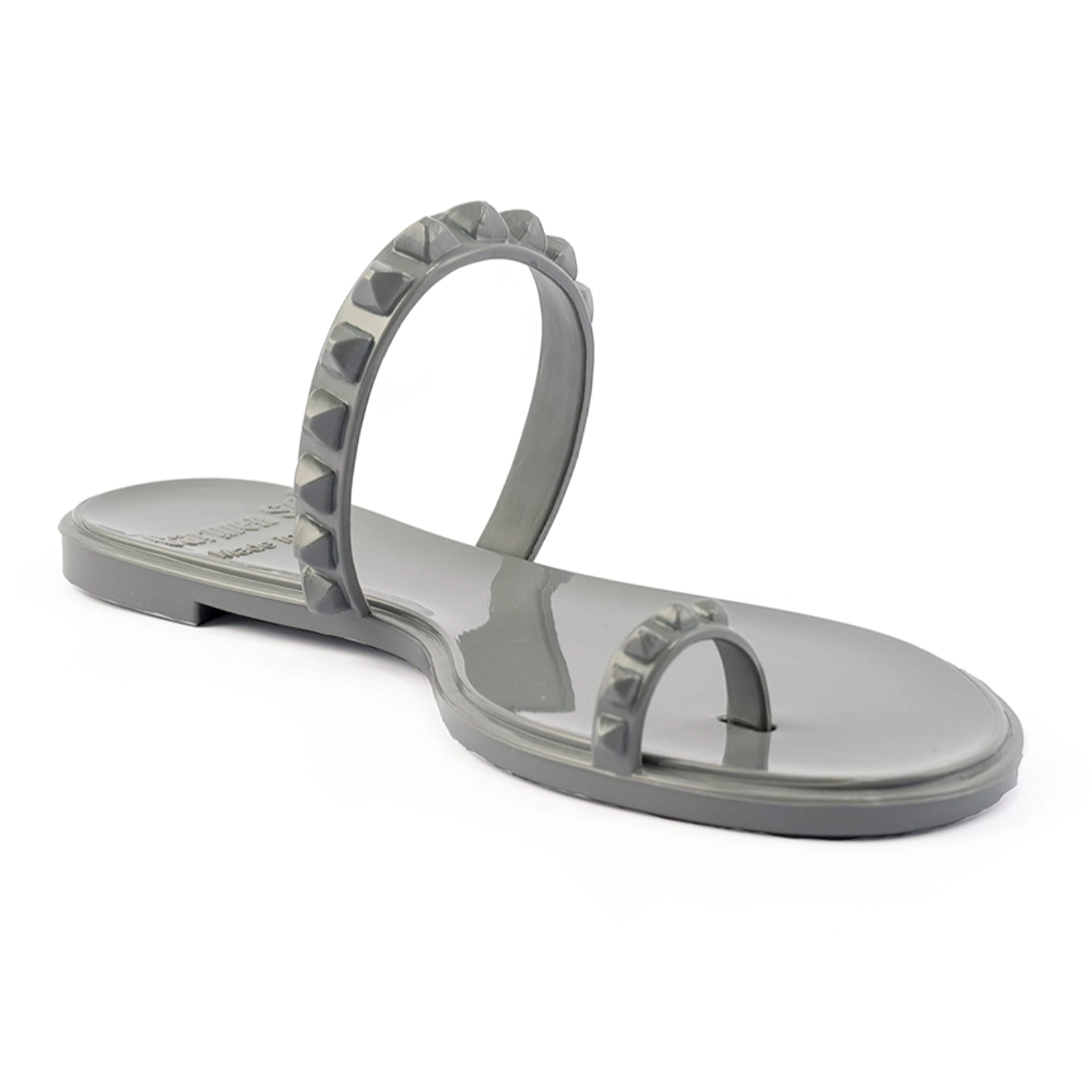 【I AM MARI】Carmen Square Strap Flat Sandals Buy Maria Flat jelly sandals, summer sandals, jelly shoes